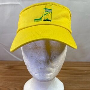 Velocity Sun Visor Hat Adult OSFA Yellow Excellent Embroidered Character 0195AH